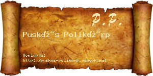 Puskás Polikárp névjegykártya